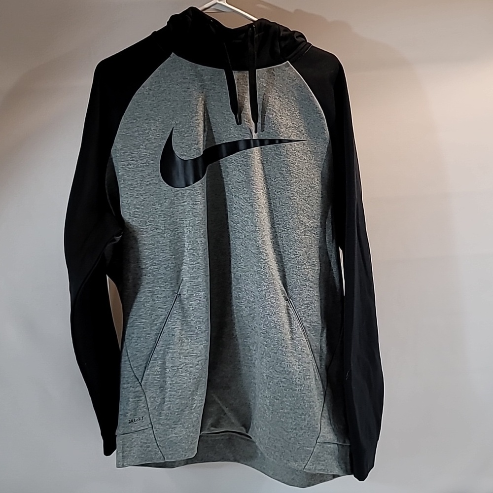 Nike XL Dri-Fit black gray hoodie